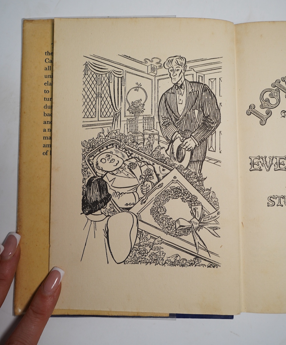 Waugh, Evelyn - The Loved One: An Anglo-American Tragedy, illustrated by Stuart Boyle, original blue cloth, spine lettered in gilt, in unclipped pictorial dust jacket, Chapman & Hall, London, [1948]